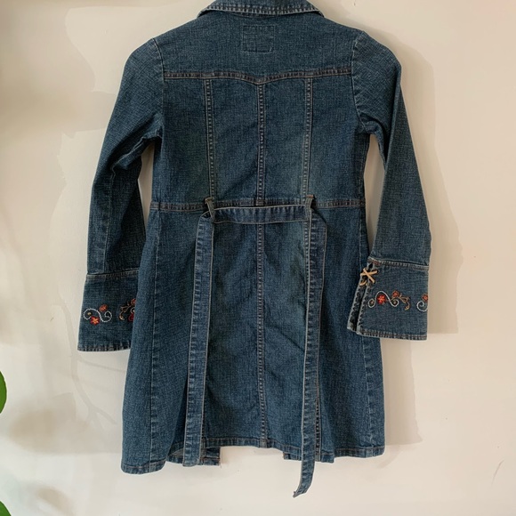 Vintage Guess Youth Denim Trench Coat - Picture 6 of 6